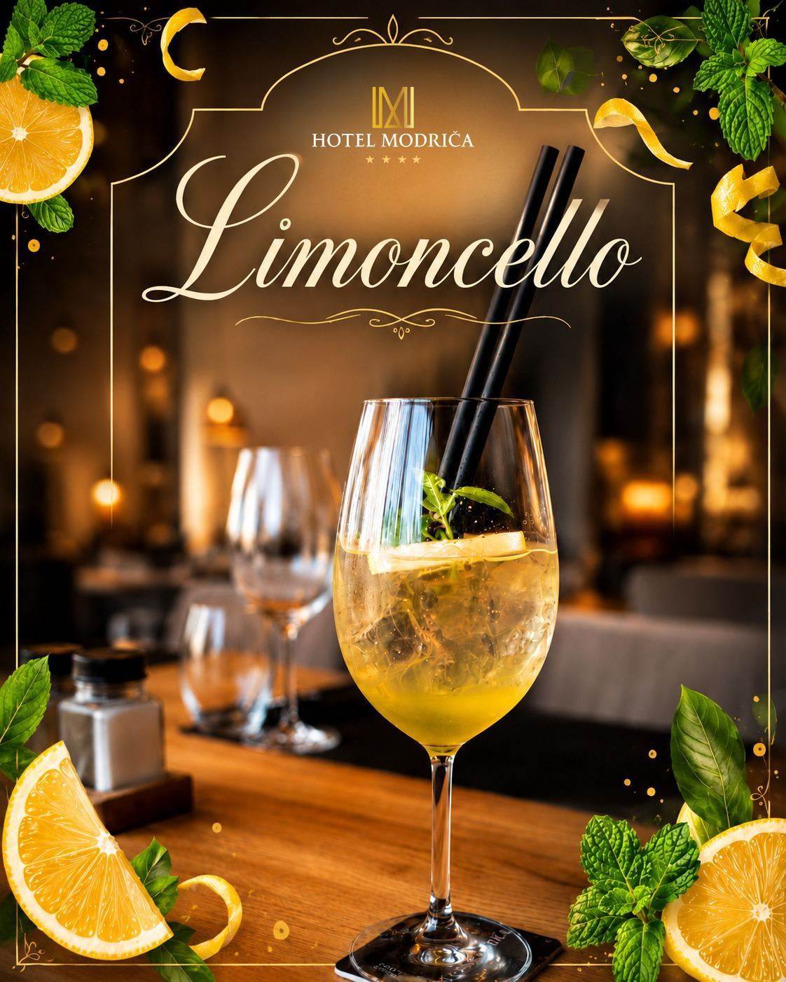 Signature limoncello cocktail