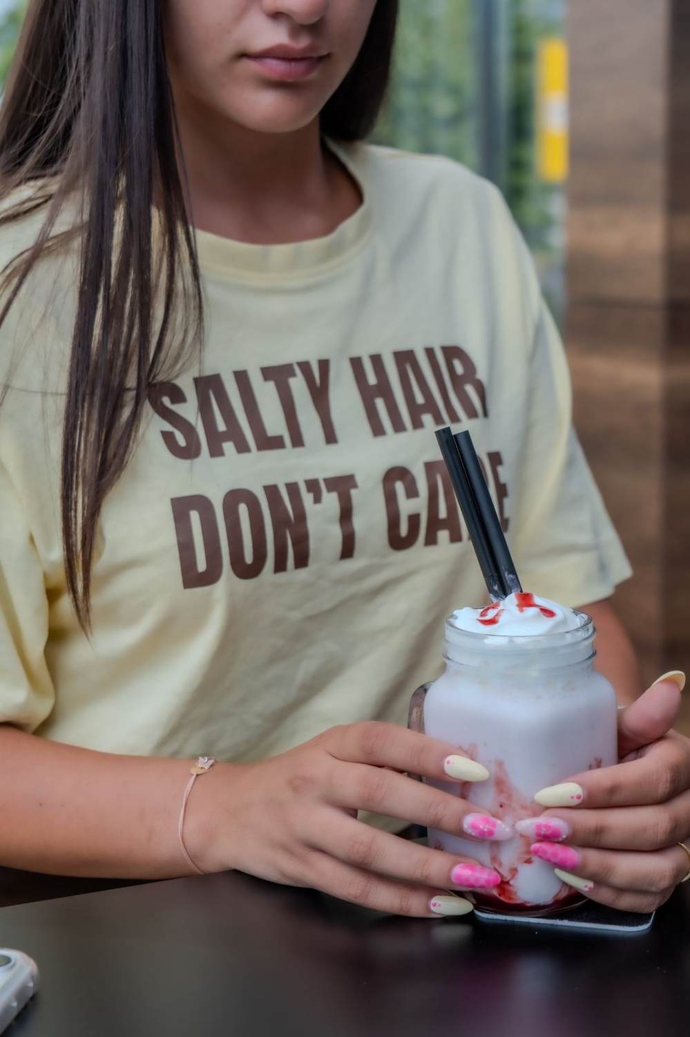 Guest enjoying signature shake